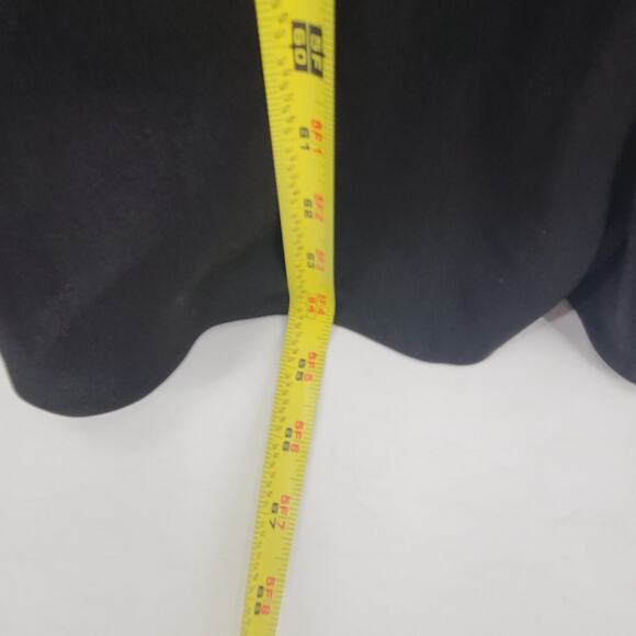 Carmen Marc valvo black beaded sequin silk trumpet gown black Sz 14 wedding - Picture 7 of 13